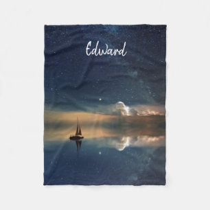 Night Sailing Fleece Blanket
