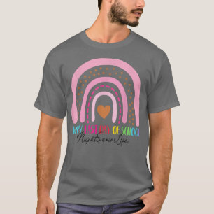 Night Senior Happy Last Day School Rainbow T-Shirt
