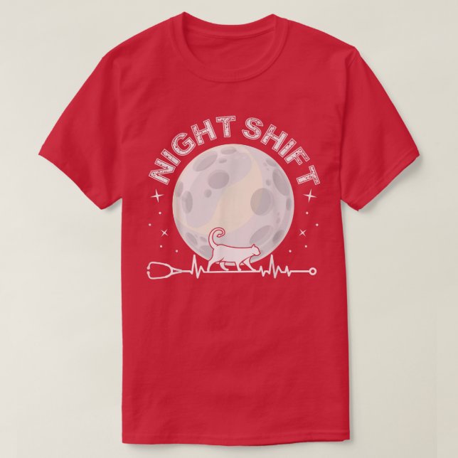 Night Shift Different Breed Stethoscope Funny Nurs T-Shirt (Design Front)
