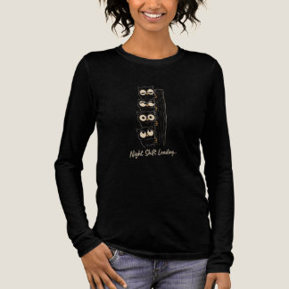 Night Shift Loading Funny Owl T-Shirt Cute Bird Tri-Blend Shirt