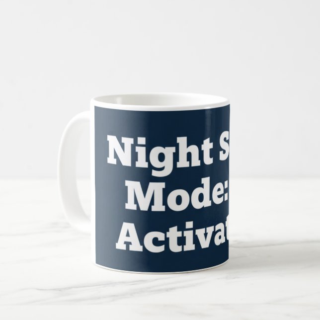 Night Shift Mode: Activated Coffee Mug (Front Left)