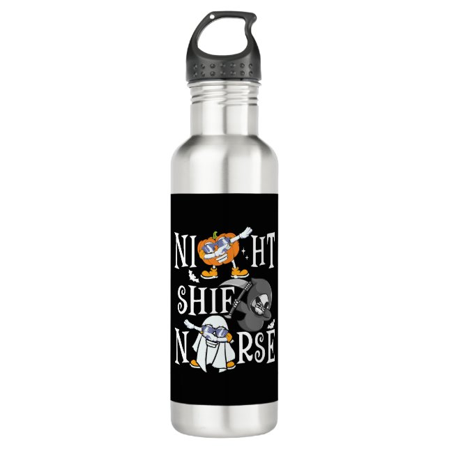 Night Shift Nurse 710 Ml Water Bottle (Front)
