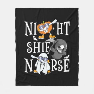 Night Shift Nurse Fleece Blanket