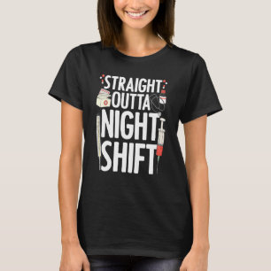 Night Shift Nurse For Men Women Emergency Register T-Shirt