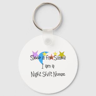 Night Shift Nurse Gifts Key Ring