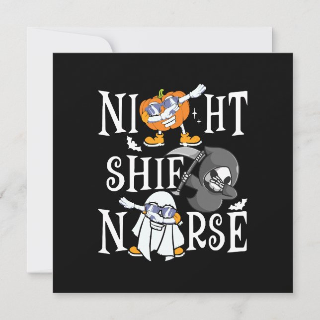 Night Shift Nurse Invitation (Front)