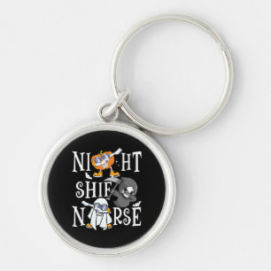 Night Shift Nurse Key Ring
