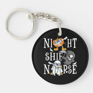 Night Shift Nurse Key Ring