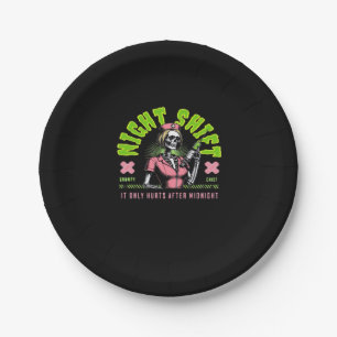 Night Shift Nurse - National Nurse Week Gift Ideas Paper Plate