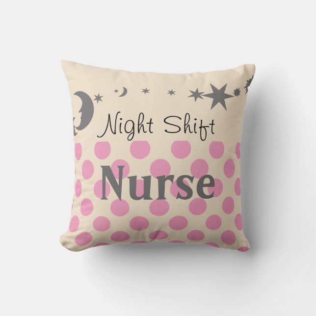 Night Shift Nurse Pillow (Front)