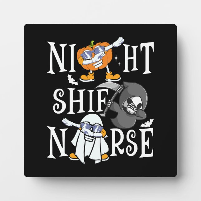 Night Shift Nurse Plaque (Front)