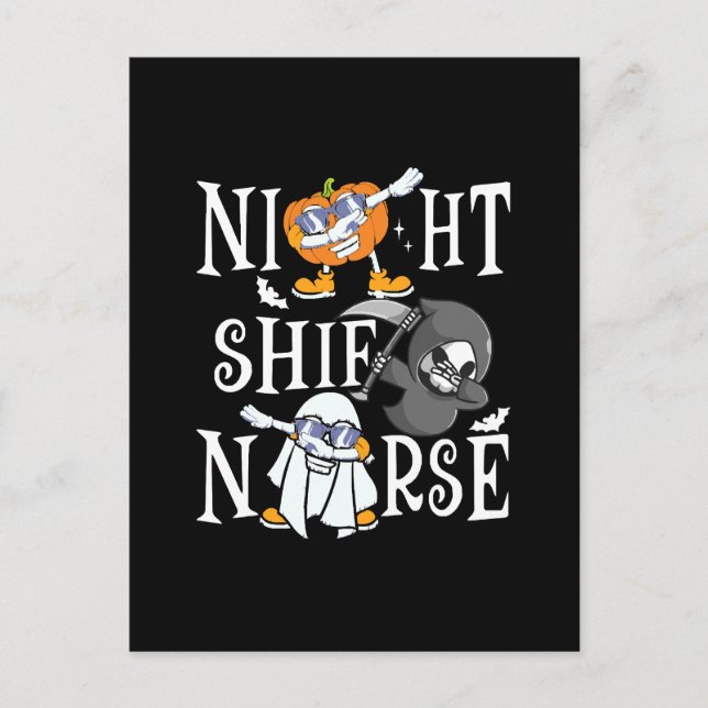 Night Shift Nurse Postcard (Front)