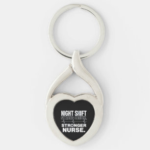 Night Shift Strong Coffee Stronger Nurse – Funny N Key Ring