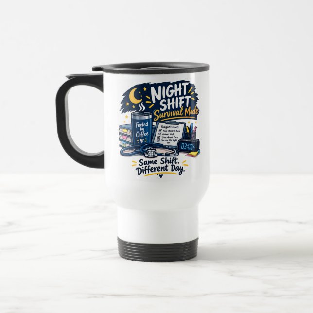 Night Shift Survival Mode Mug (Left)