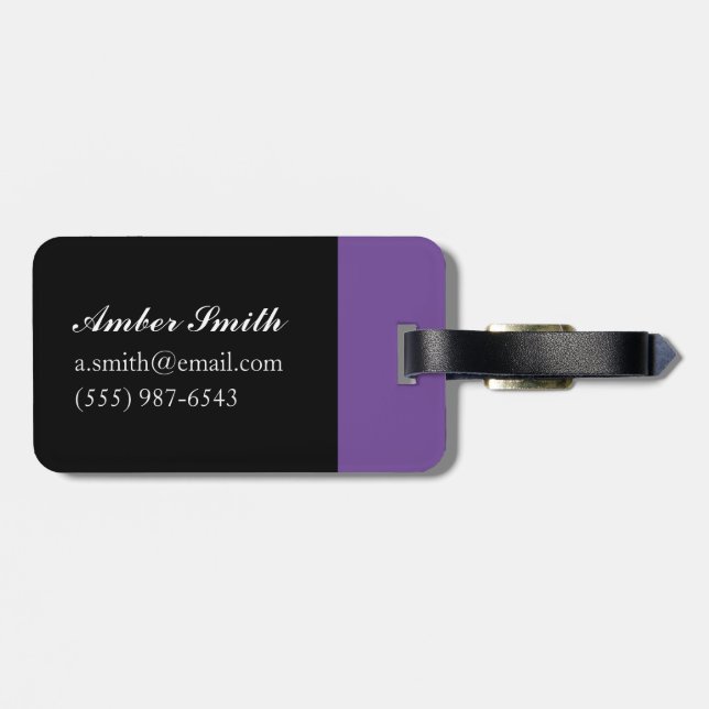 Night skaters Derby 2014 Luggage Tag (Back Horizontal)