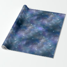 Night skies Cloudy wrapping paper
