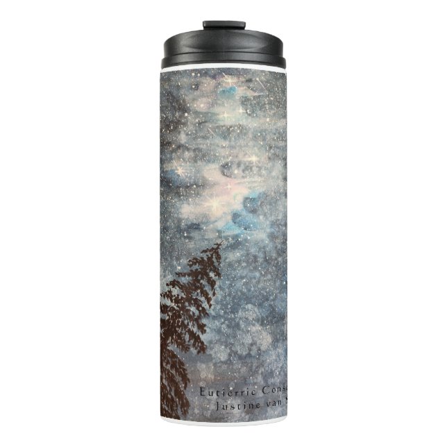 Night Sky Art Tumbler Tree Under the Stars (Front)