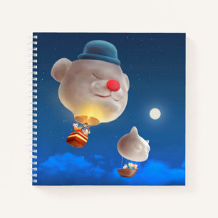 Night Sky Balloon Adventure Notebook