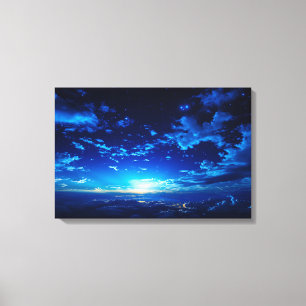Night Sky Before The Dawn Canvas Print