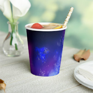 Night Sky Blue Sapphire Paper cup