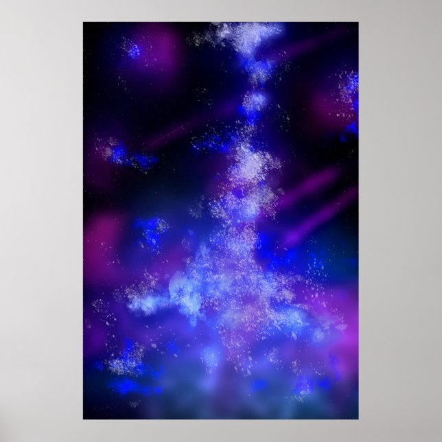 Night Sky Blue Sapphire  Poster (Front)