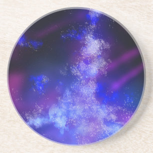 Night Sky Blue Sapphire Sandstone  Coaster