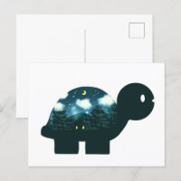 Night Sky Cabin In The Forest Turtle