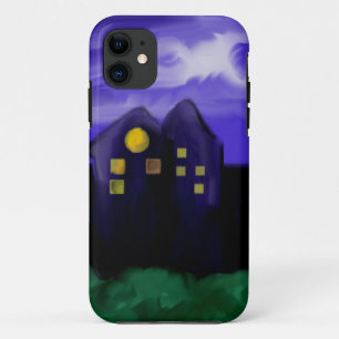 Night sky city skyscrapper canvas art Case-Mate iPhone case