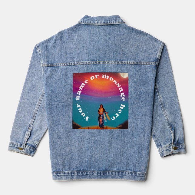 Night Sky Denim Jacket (Back)