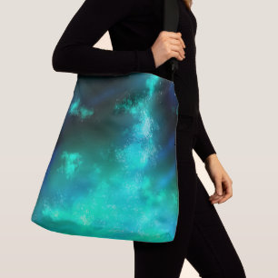 Night Sky Emerald Green Crossbody Bag