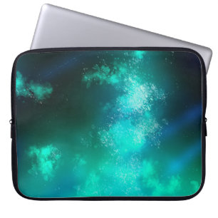 Night Sky Emerald Laptop Bag