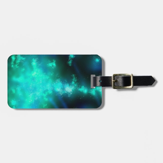 Night Sky Emerald   Luggage Tag (Front Horizontal)