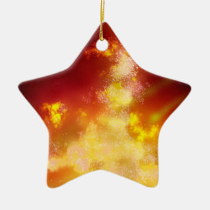 Night Sky Flame Ceramic Decoration