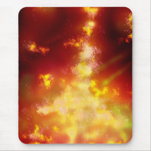 Night Sky Flame Mouse pad