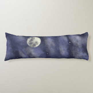 Night sky full moon body cushion