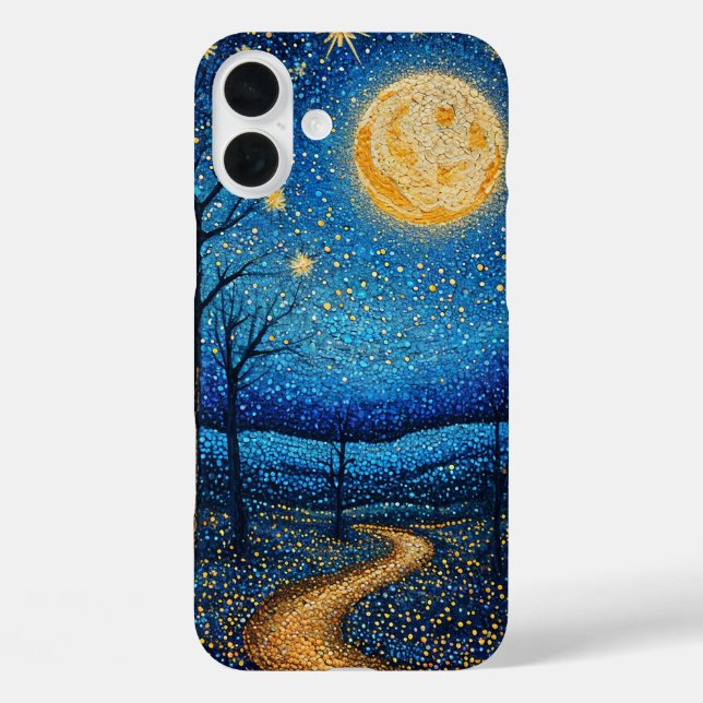 Night sky full moon Case-Mate iPhone case (Back)