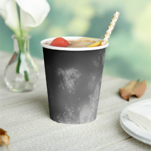 Night Sky Grey Monocherome Paper cup