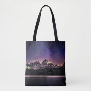 Night sky landscape in Patagonia, Argentina, South Tote Bag