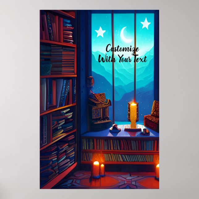 Night Sky Library Poster (Front)