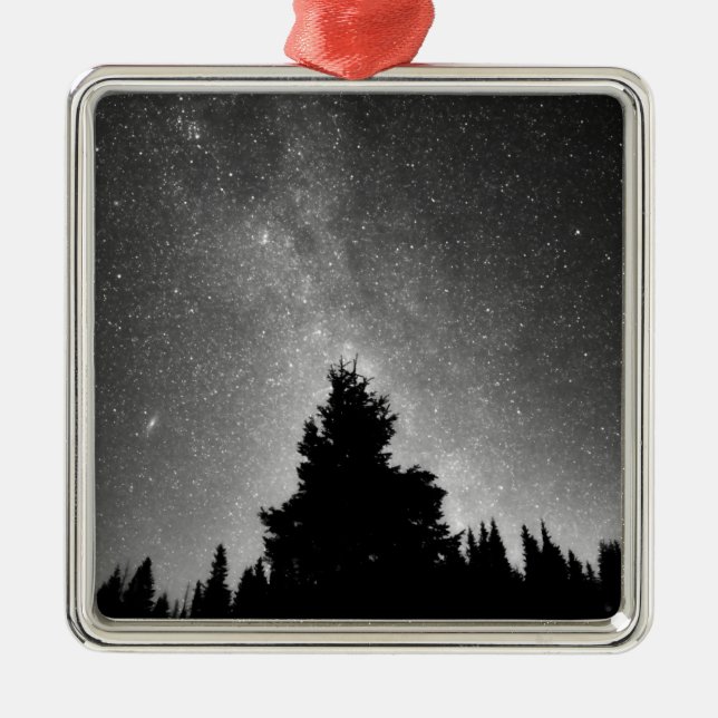 Night Sky Metal Tree Decoration (Front)