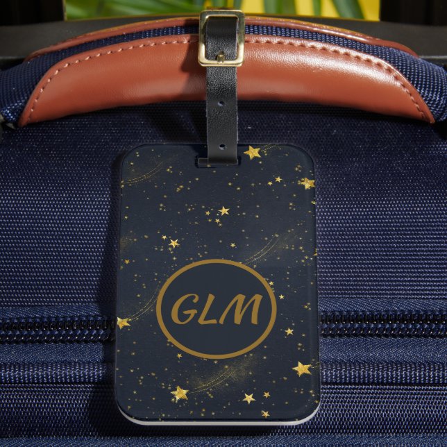 Night Sky Monogram Luggage Tag (Front Insitu 2)