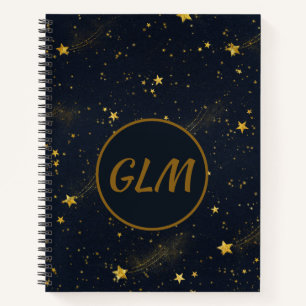 Night Sky Monogram Sketch Notebook