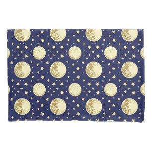 🌙 Night Sky Moons Cosy Home Style Dream ✨ Pillowcase