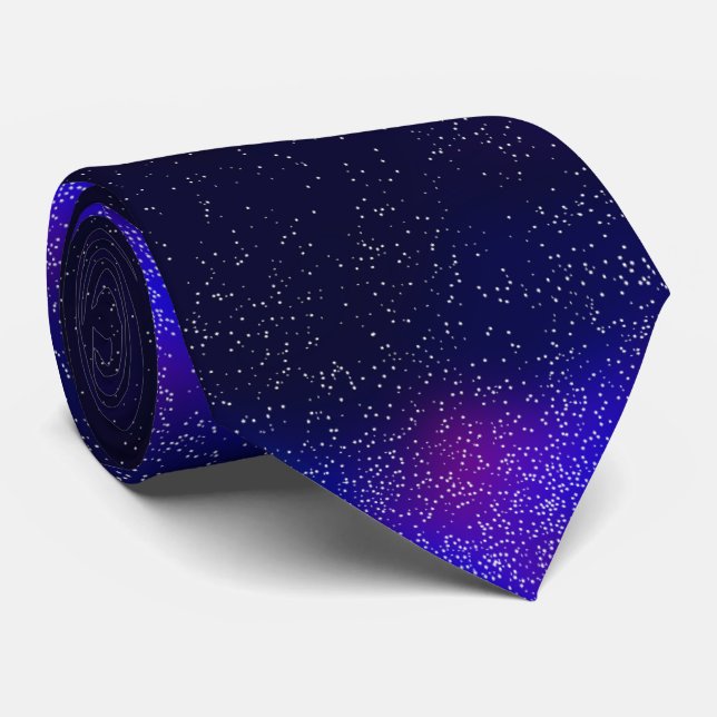 Night Sky Neck Tie (Rolled)