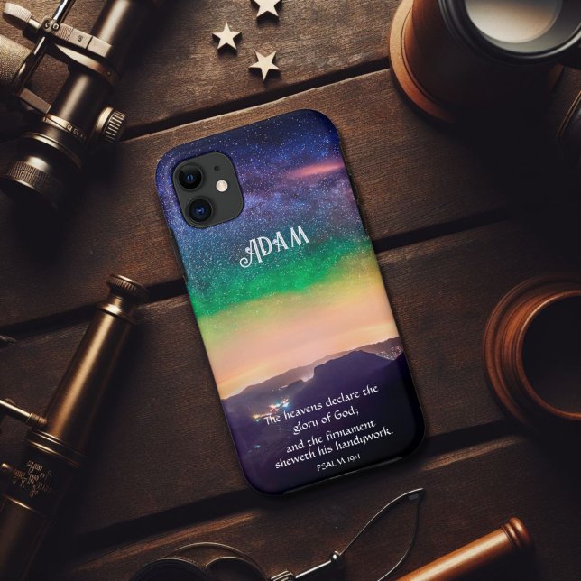 Night Sky Over Rockies Psalms Bible Verse Case-Mate iPhone Case (Creator Uploaded)