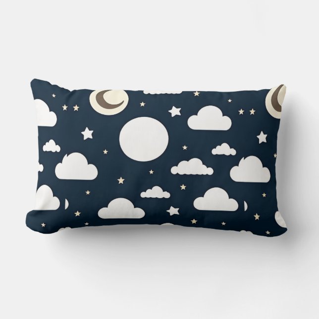 Night Sky Pattern Lumbar Cushion (Front)
