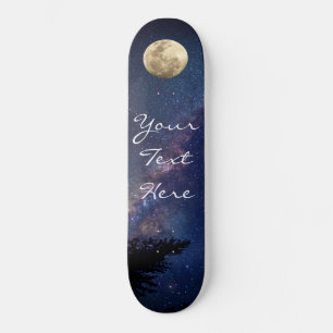 Night Sky Personalised Custom Skateboard Deck
