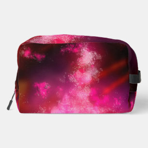 Night Sky Pink Flare  Milky Way  Dopp Kit