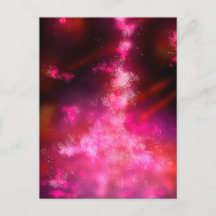 Night Sky Pink Flare Postcard