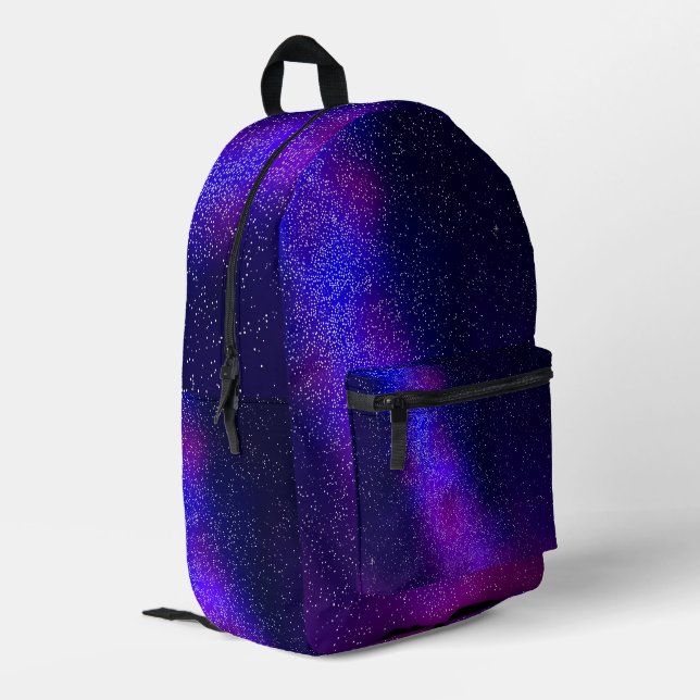 Night Sky Printed Backpack (Back Corner Left)